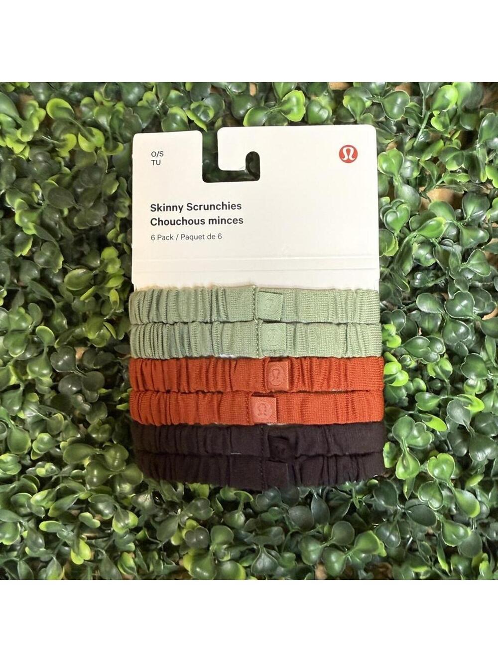 Brand new with tags Lululemon Skinny Scrunchies 6-Pack ✨ Never worn
